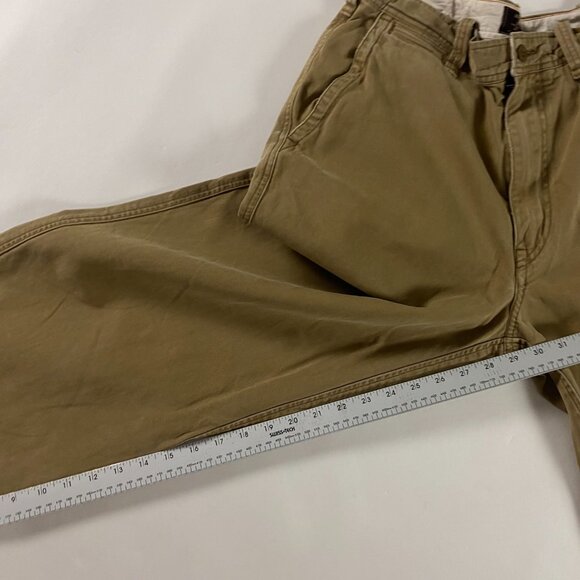 Abercrombie & Fitch Cargo Pants Vintage Fatigues Men 31 S Khaki Drawstring Baggy - Picture 13 of 14